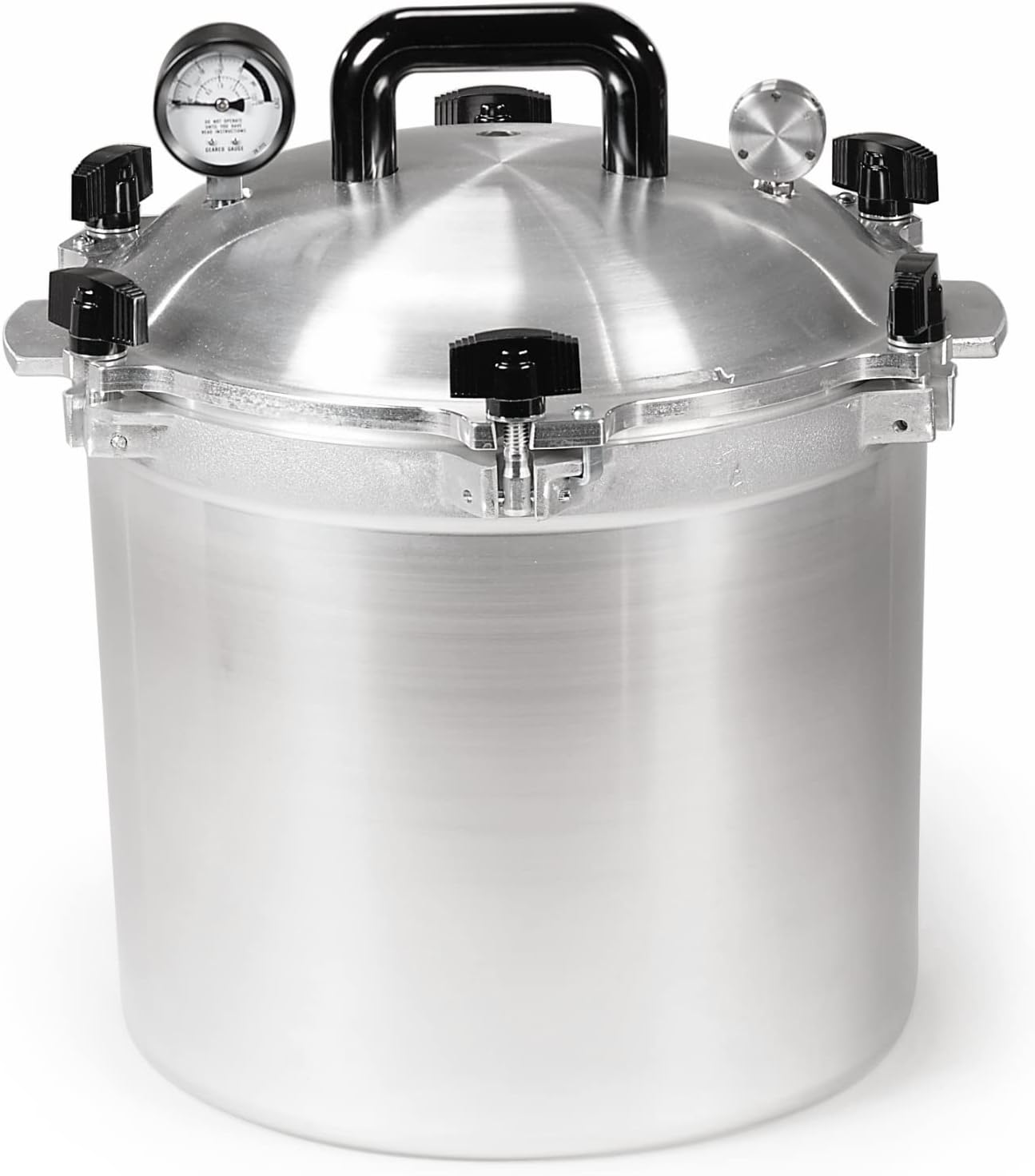 All American 1930: 21.5qt Pressure Cooker/Canner (The 921) – Exclusive Metal to Metal Sealing System – Easy to Open & Close – Suitable for Gas, Electric, or Flat Top Stoves – Made in the USA
